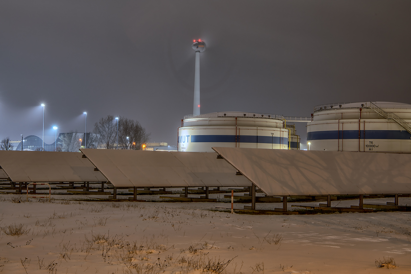 Nachts erzeugen Solarzellen keinen Strom...