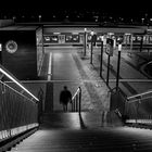 nachts im Bahnhof