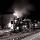 Nachts im Bahnhof Schladen (Niedersachsen)