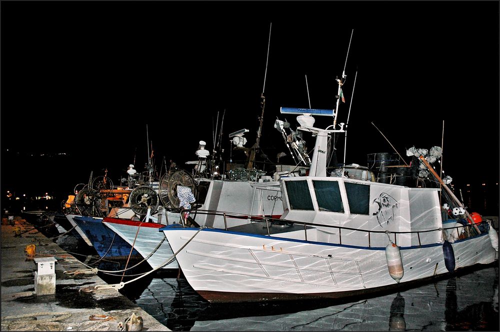 Nachts im Fischereihafen