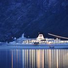 Nachts im Geirangerfjord