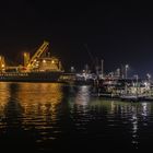Nachts im Hafen von Bremerhaven