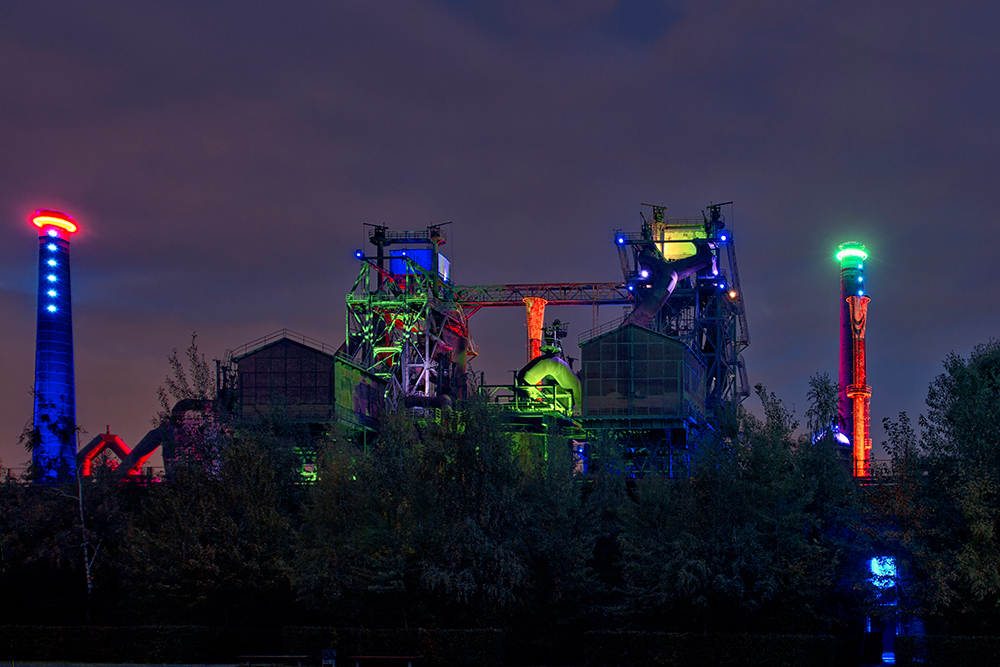 Nachts im Landschaftspark Duisburg