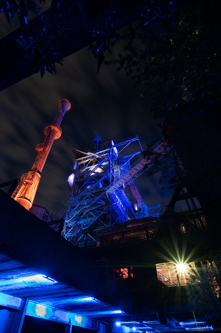 Nachts im Landschaftspark Duisburg