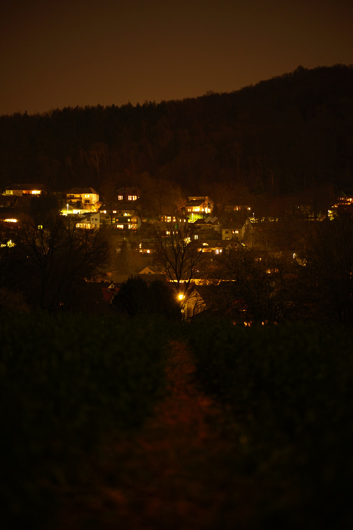 Nachts in den Bergen