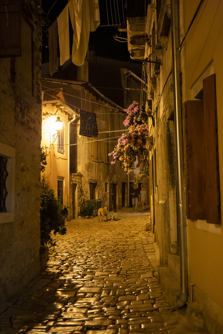 Nachts in den Gassen von Rovinj (2)