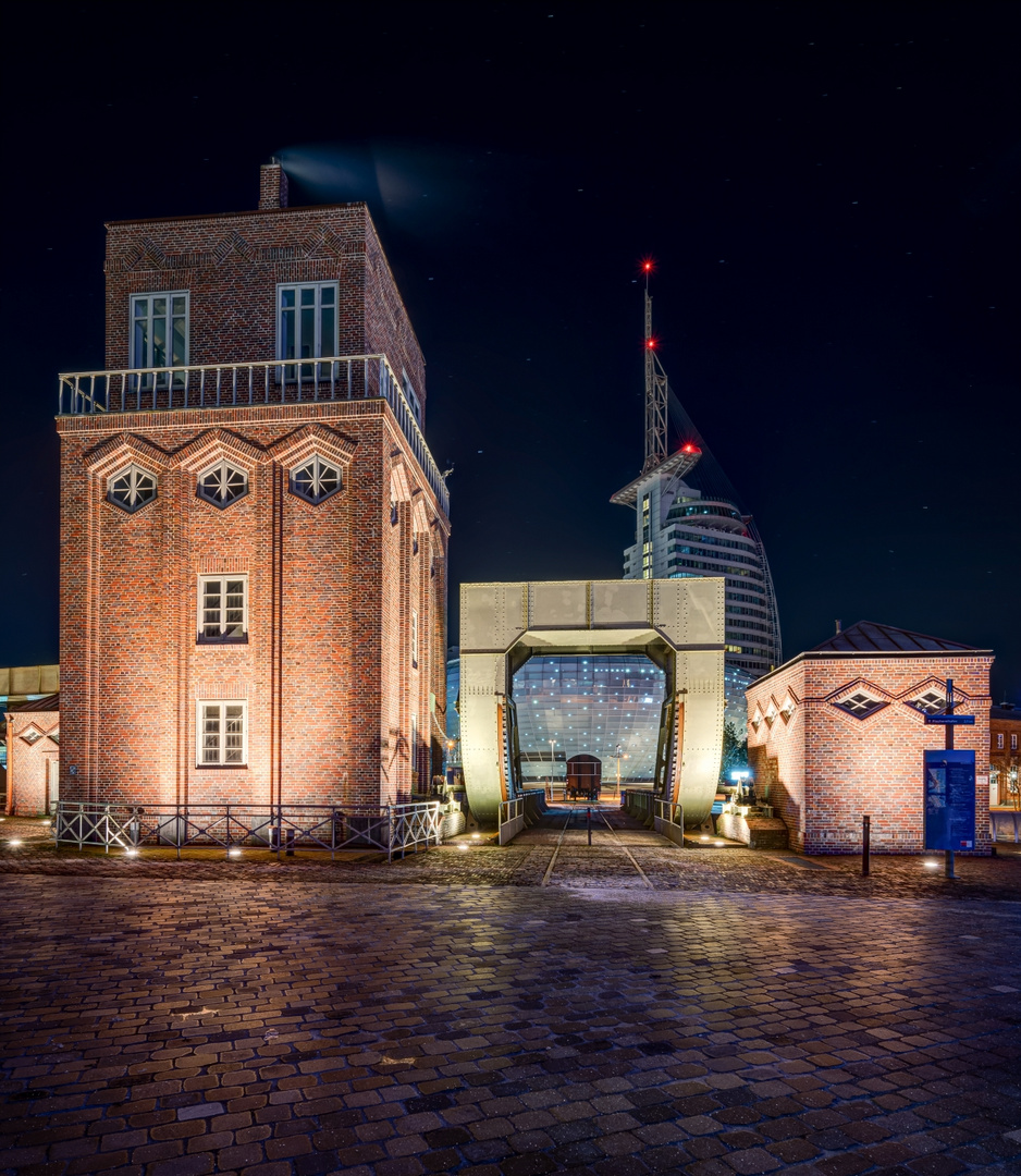 Nachts in den Havenwelten von Bremerhaven