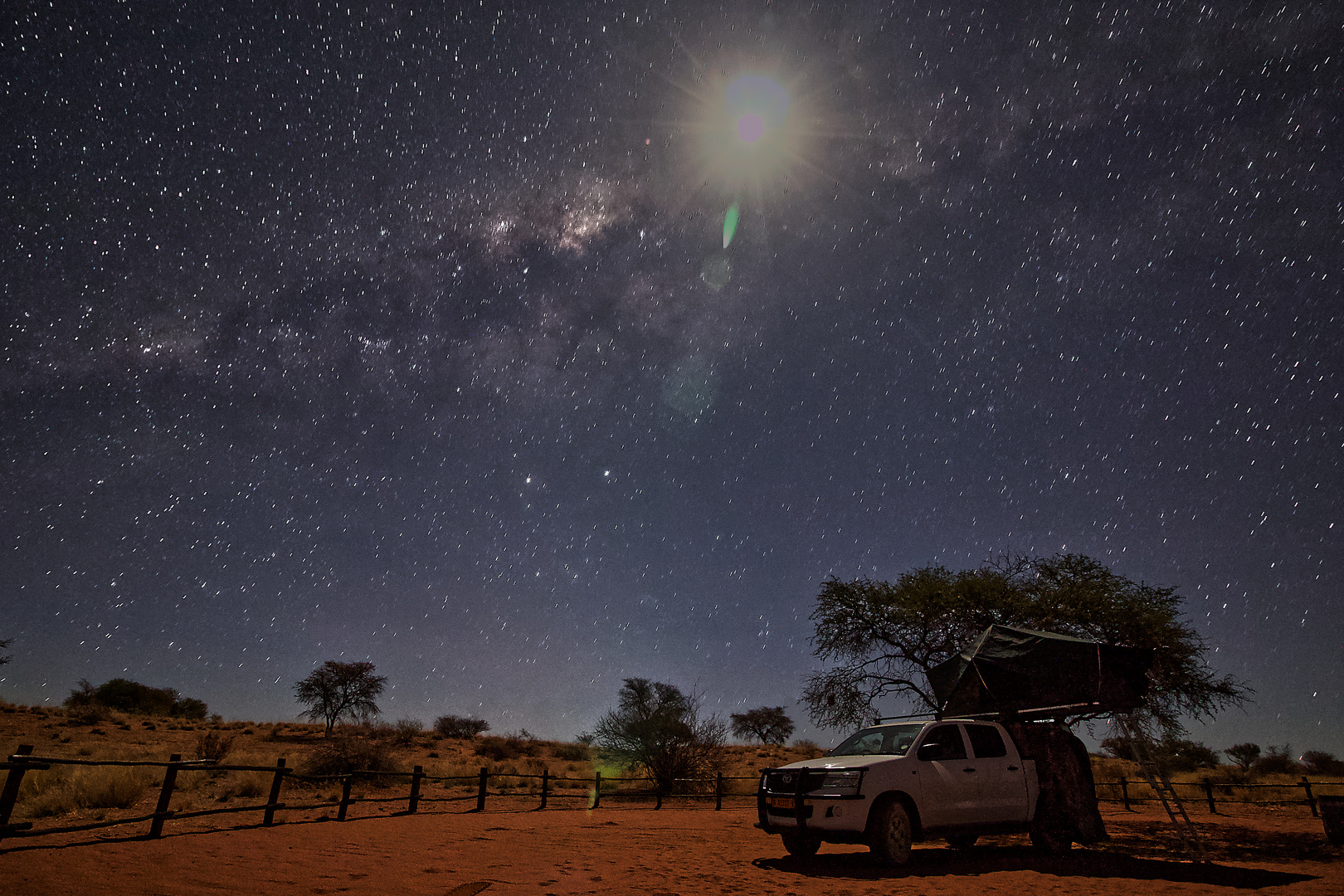 Nachts in der Kalahari