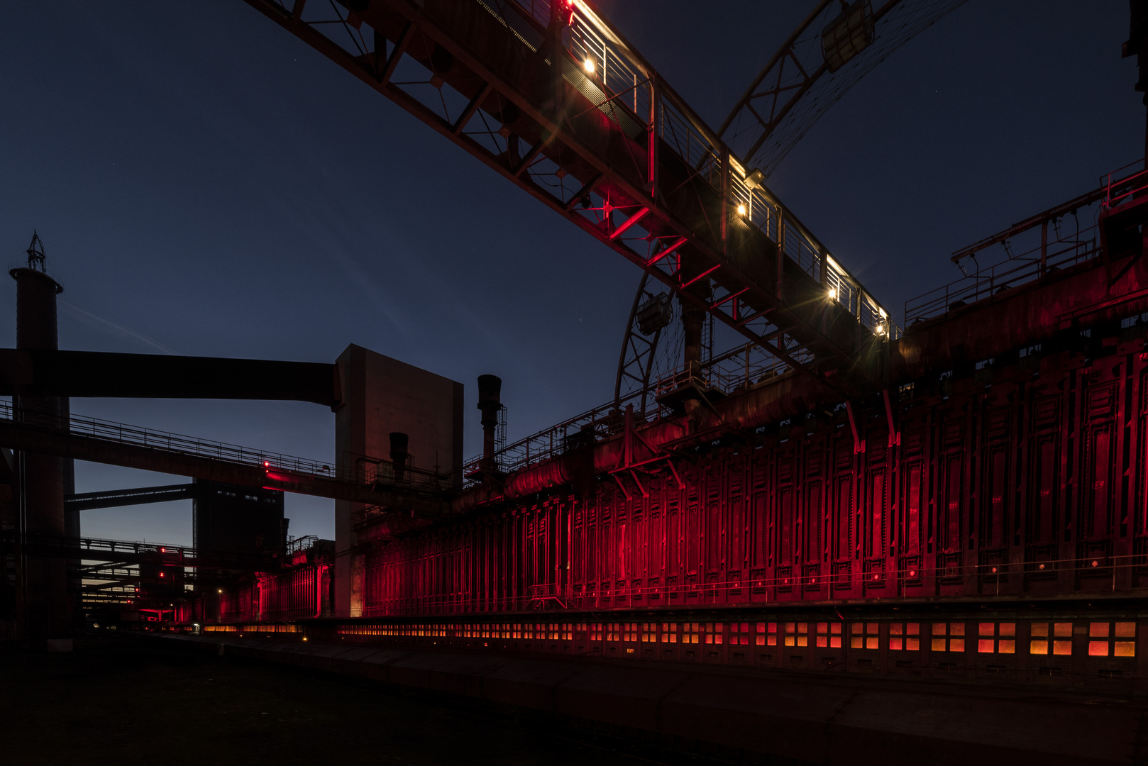 nachts in der Kokerei auf Zollverein