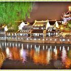 nachts in der malerischen Altstadt von Su Zhou ;