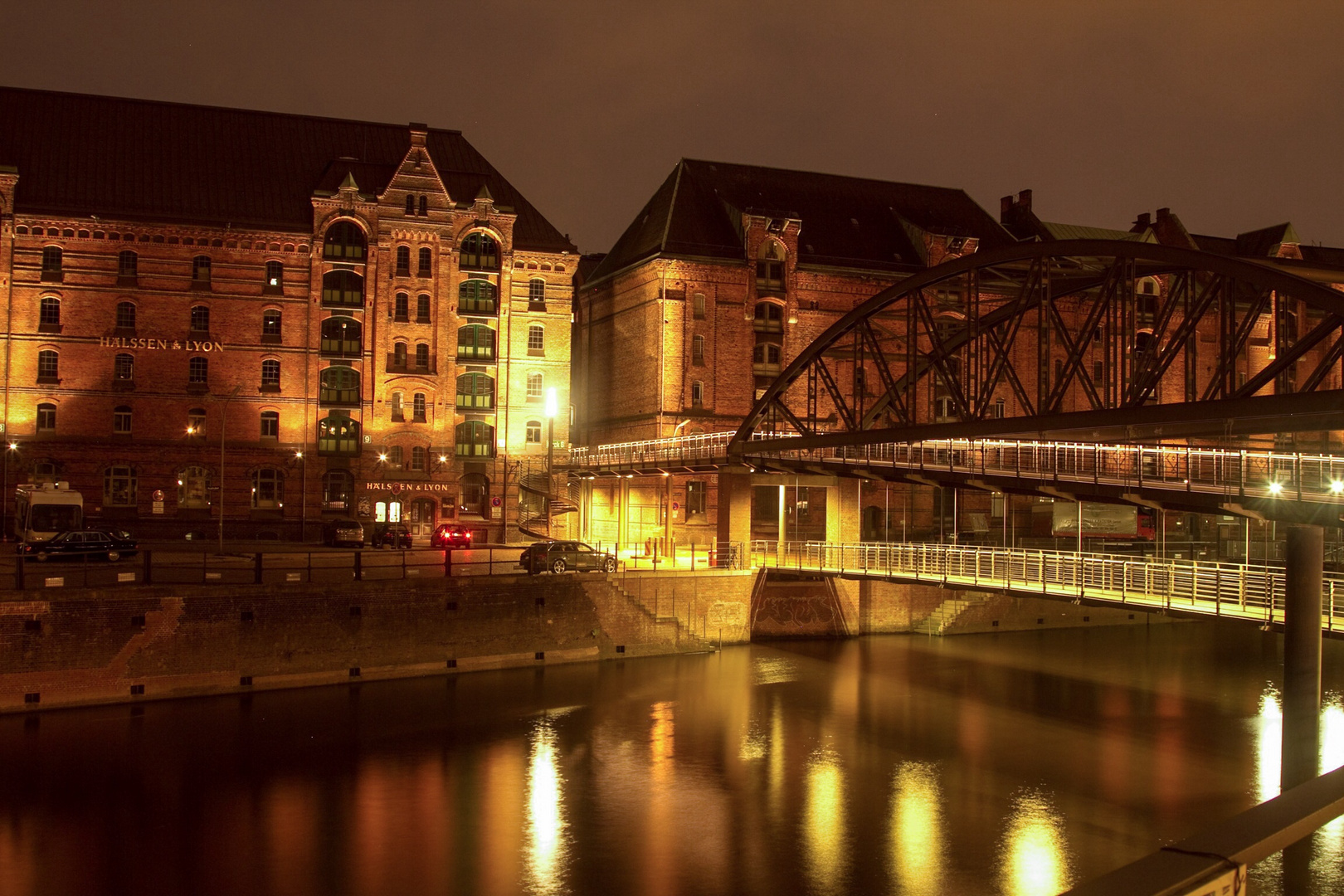 Nachts in der Speicherstadt