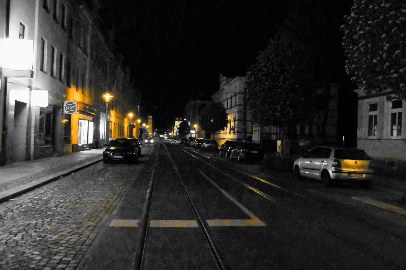 Nachts In Der Stadt Foto Bild Architektur Strassen Brucken Stadtmobel Bilder Auf Fotocommunity