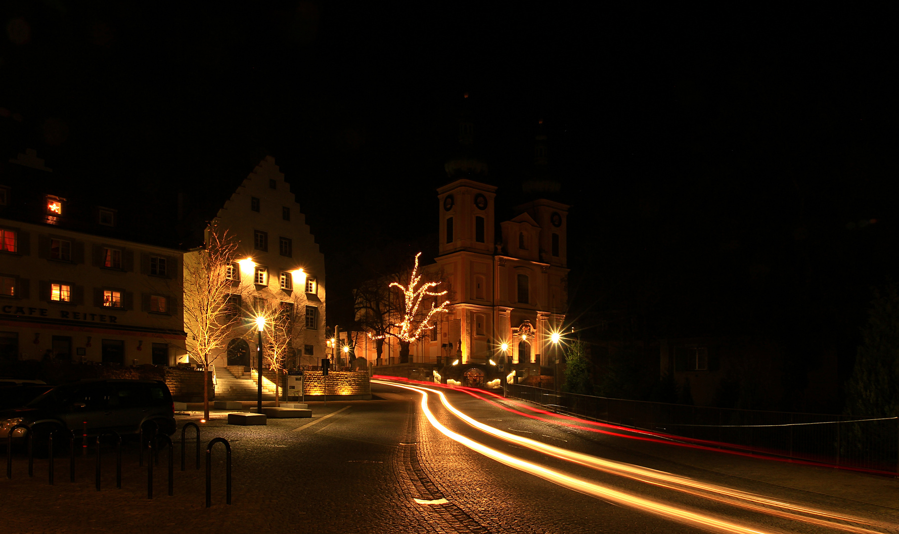 Nachts in Donaueschingen