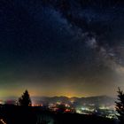Nachts in Kärnten mit Blick Richtung Slowenien