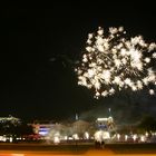 Nachts in Kassel Feuerwerk beim Midnight Shopping