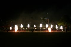 Nachts in Kassel Feuerwerk Midnight Shopping