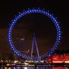 Nachts in London London eye