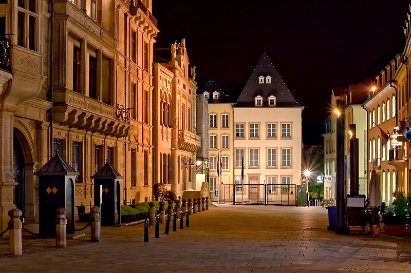 Nachts in Luxemburg