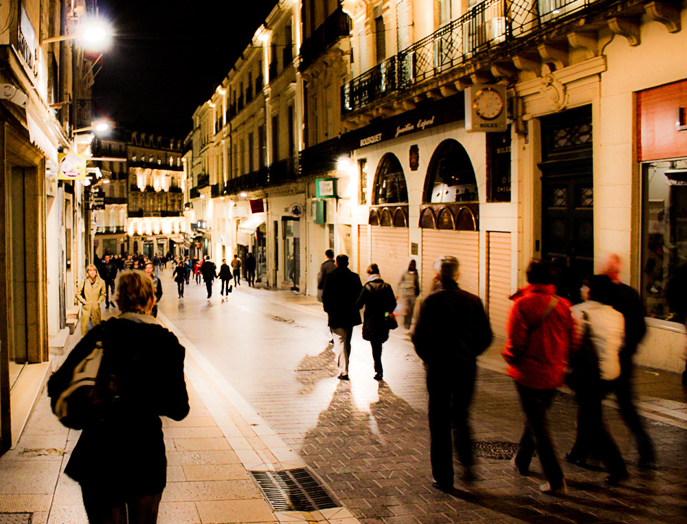 nachts in Montpellier