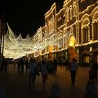 Nachts in Moskau beim Kaufhaus GUM