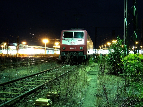 Nachts in Nürnberg Hauptbahnhof