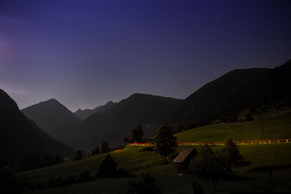 Nachts in Rohrmoos, Steiermark