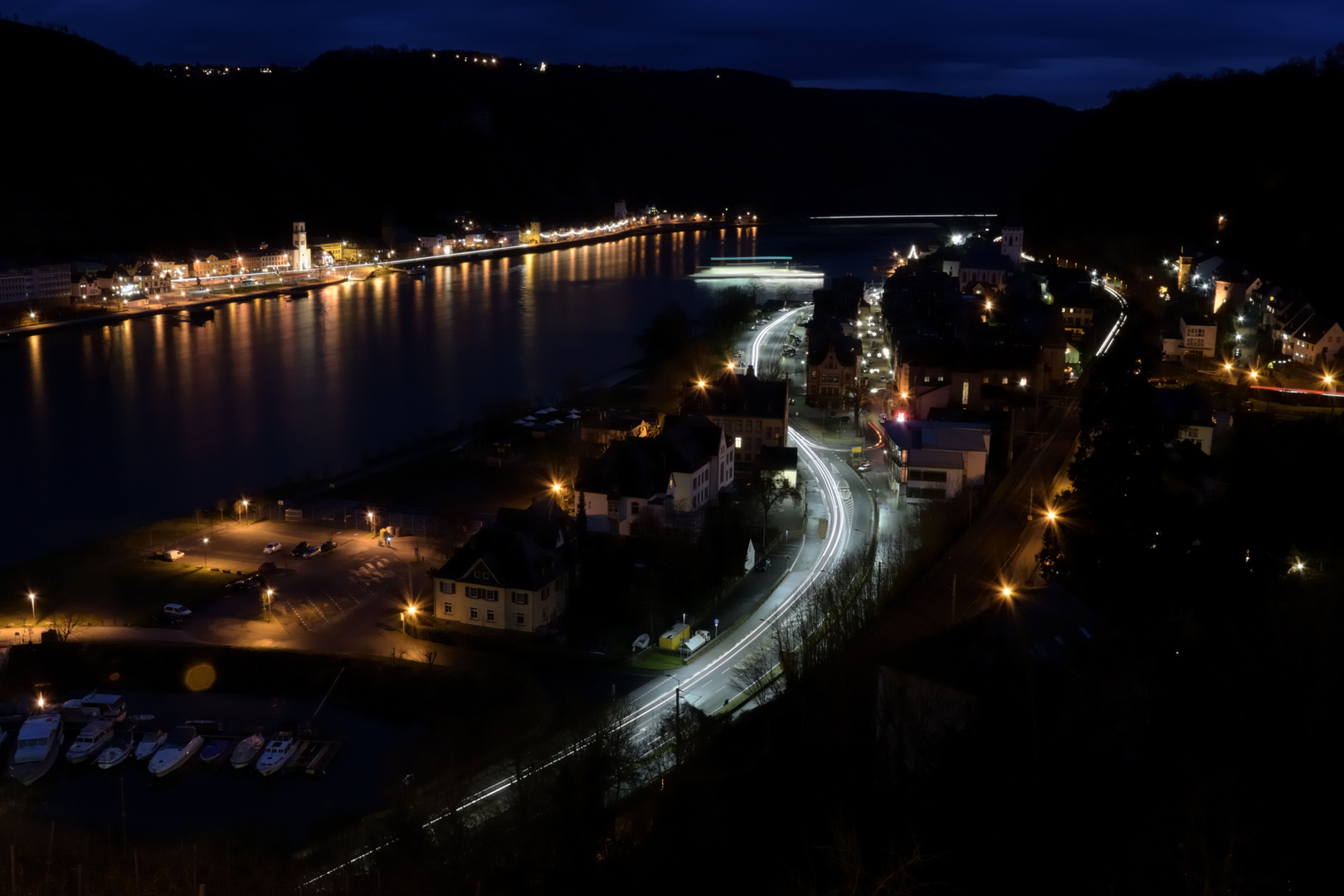 Nachts über St. Goar