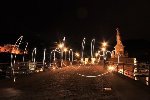 Nachts unterwegs in Heidelberg