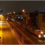 Nachtschicht im Mannheimer Hafen