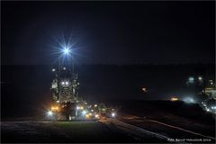 Nachtschicht im Tagebau Garzweiler .....