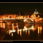 Nachtsicht auf die Ponte Vittorio Emanuele II