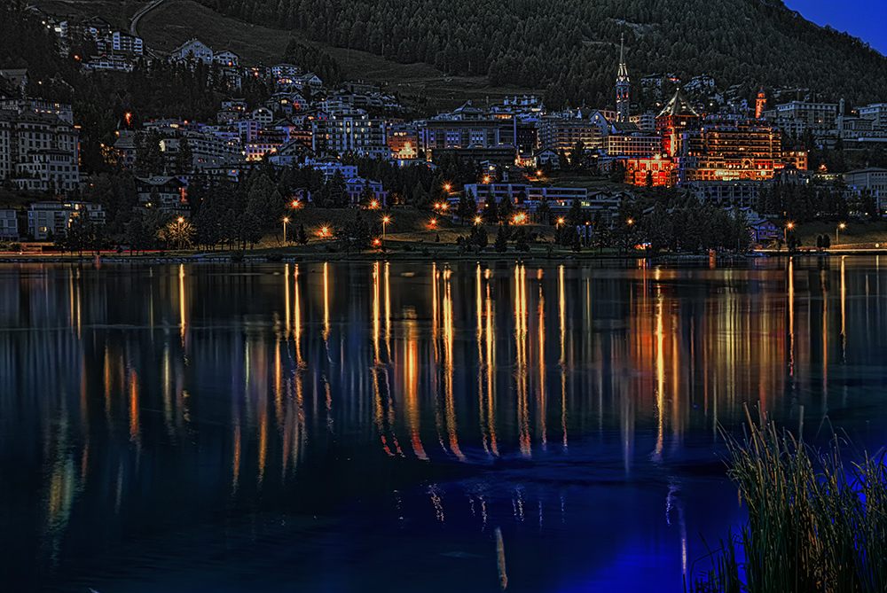 Nachtspaziergang in St. Moritz