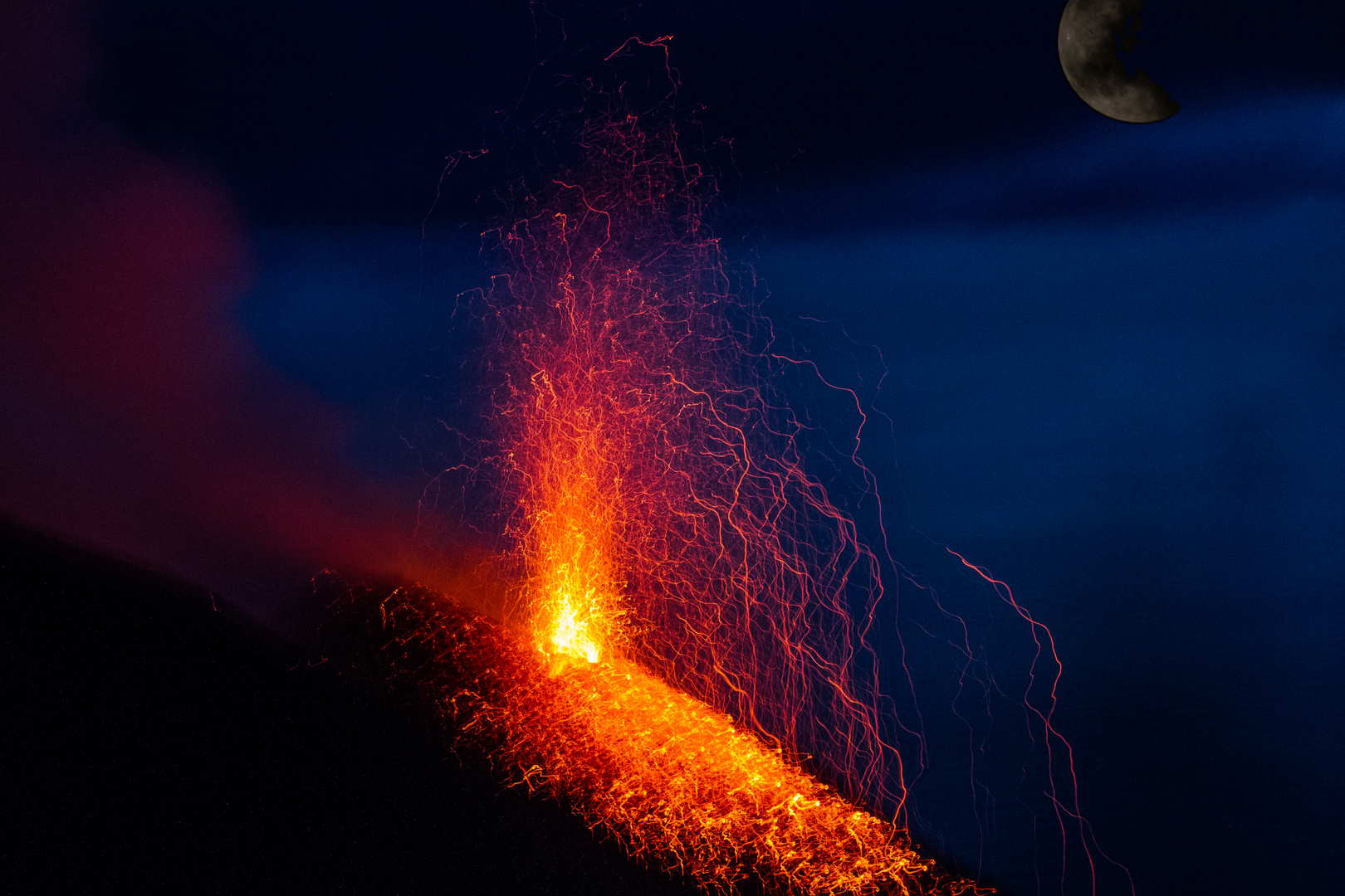 Nachtspektakel auf dem Stromboli