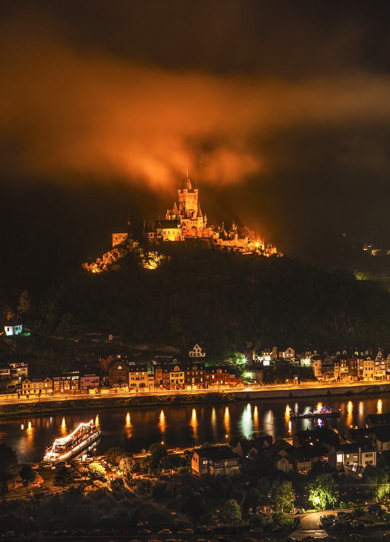 Nachtstimmung an der Reichsburg Cochem