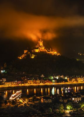 Nachtstimmung an der Reichsburg Cochem