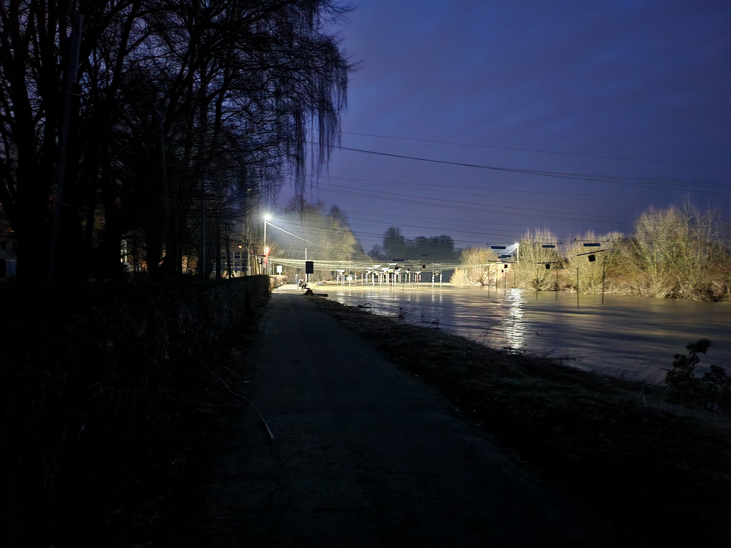 Nachtstimmung Kanuverein Ruhr