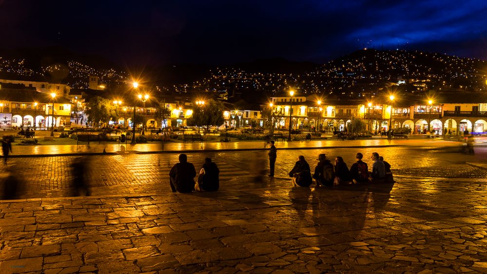 Nachtszene in Cusco