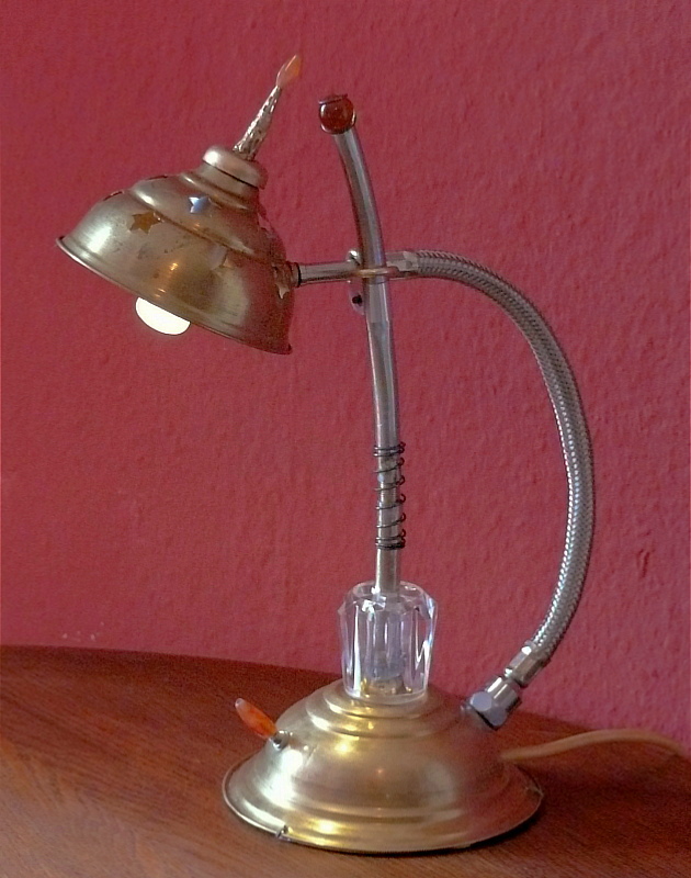 Nachttischlampe, Steampunk 1