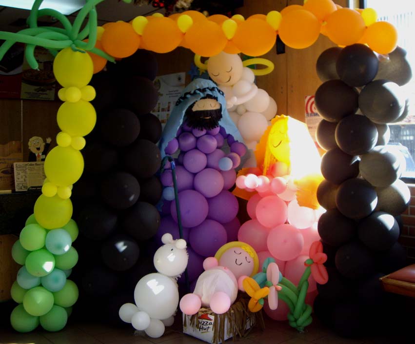 Nacimiento de globos