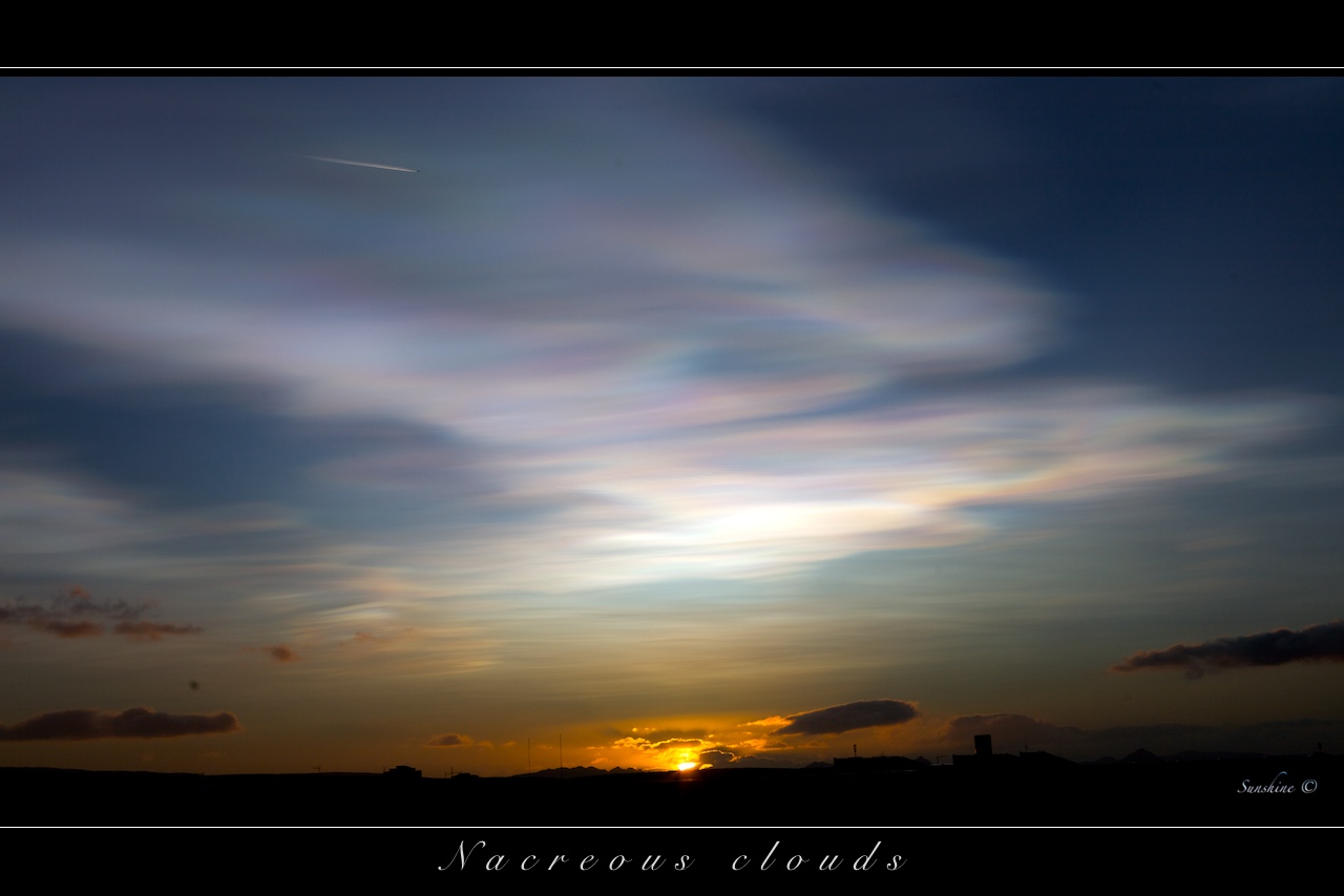 Nacreous clouds