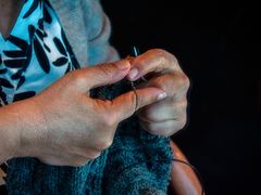 nadelwollige handarbeit...