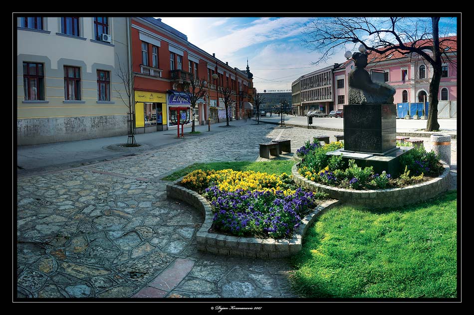 Nadezda Petrovic Monument in Cacak Town Serbia