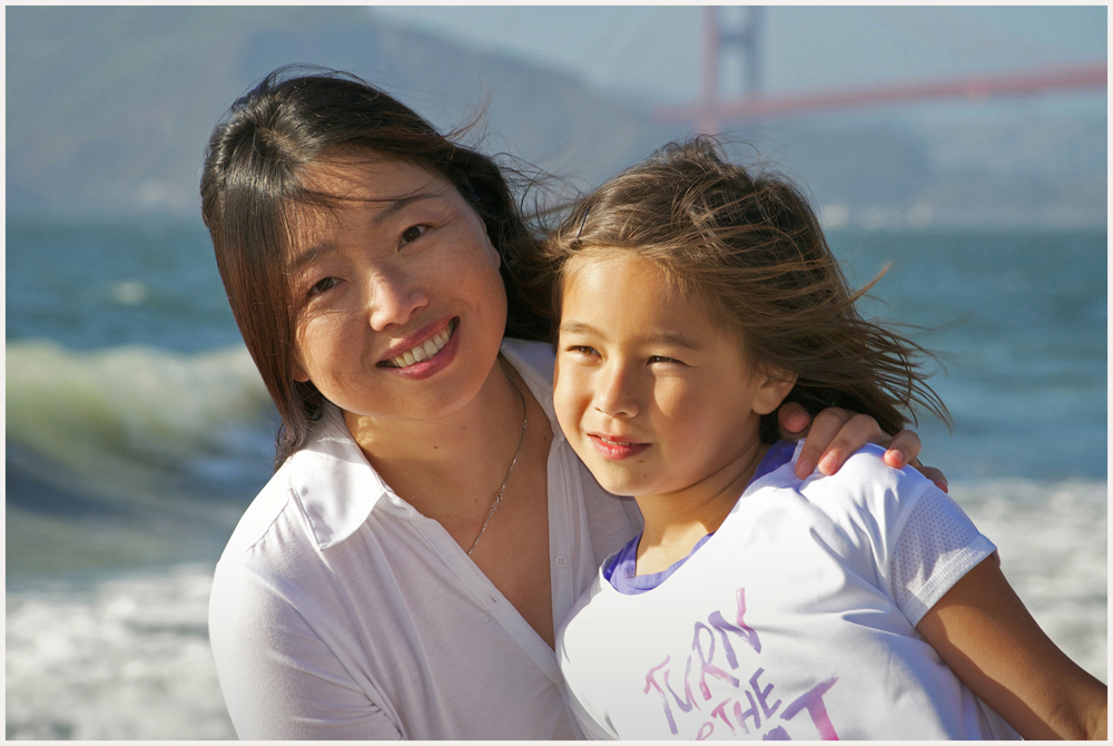 Nadia mit Mama