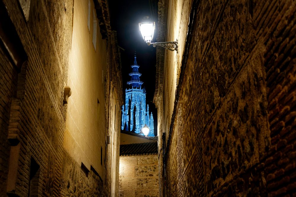 Nächtliche Cathedral de Toledo