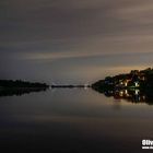 Nächtliche Elbe bei Lauenburg