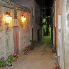 Nächtliche Gasse in Caltabellotta (Sizilien), - vicolo notturno a Caltabellotta