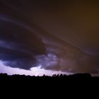 Nächtliche Gewitterfront, Oberschwaben, 23.8.2012