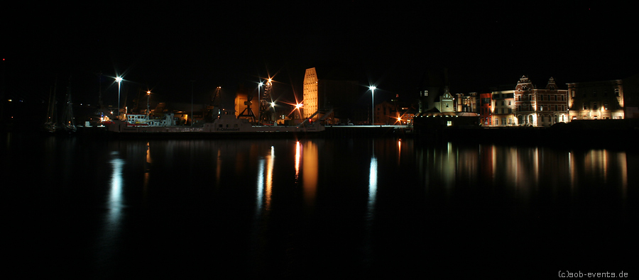 nächtliche Hafenimpressionen aus Stralsund