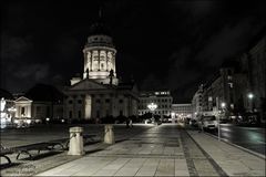 nächtliche Pause am Gendarmenmarkt