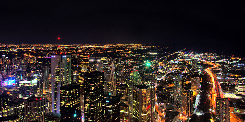 Nächtliche Skyline Toronto